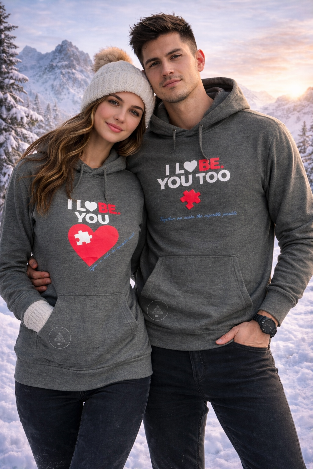SUDADERAS PARA PAREJAS (TE AMO)