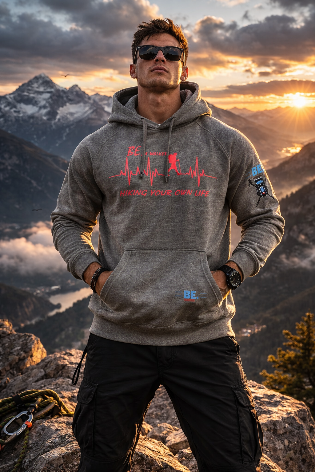 sudadera BE. A WALKER – Hiking Your Own Life