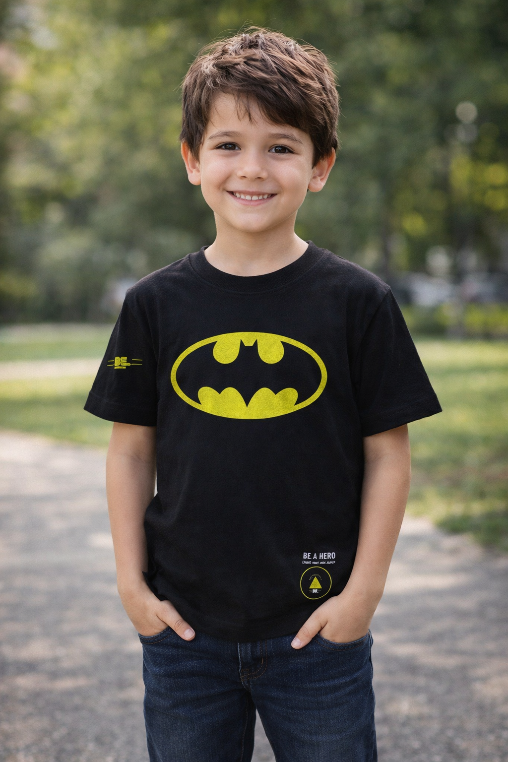 CAMISETA INFANTIL BE. A HERO – SUPERMAN EDITION