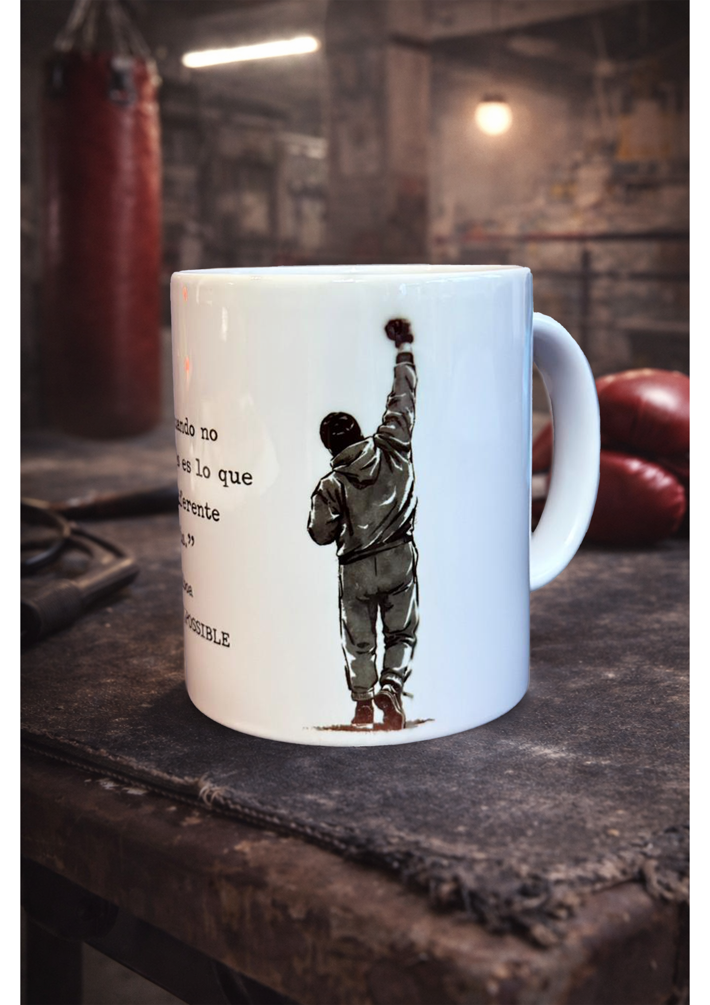 Taza inspirada en Rocky Balboa 🥊