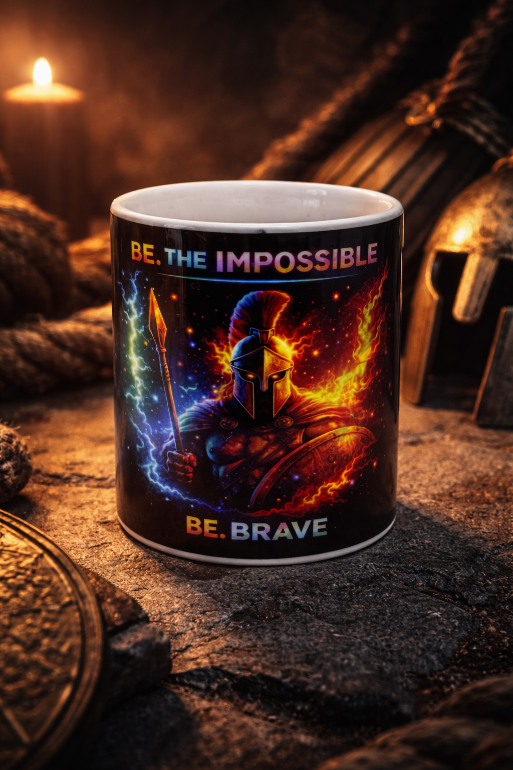 Taza espartanos valientes