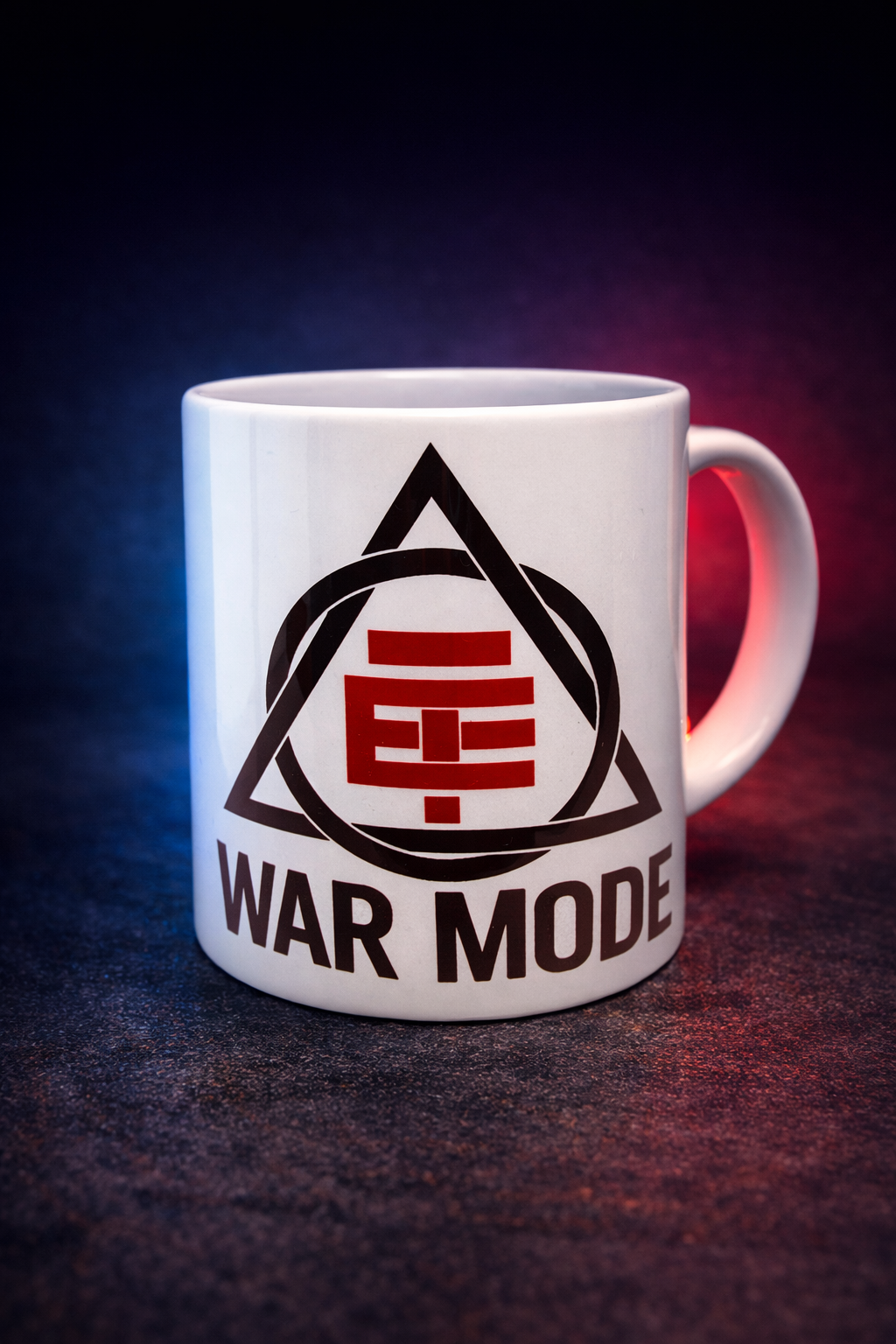 Taza “WAR MODE” – Edición Estoico Resiliente ⚔️