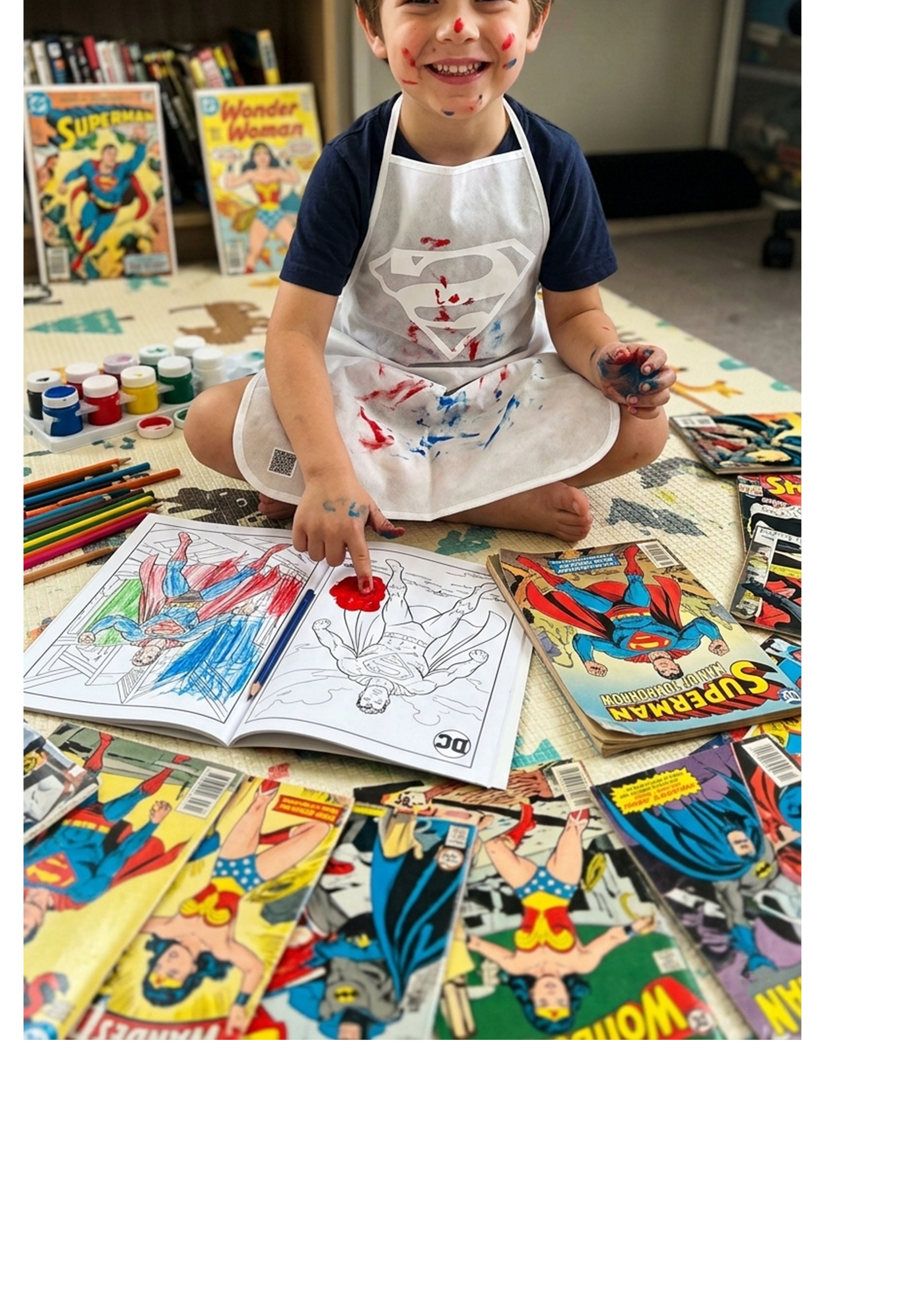 Delantal BE. logo superman