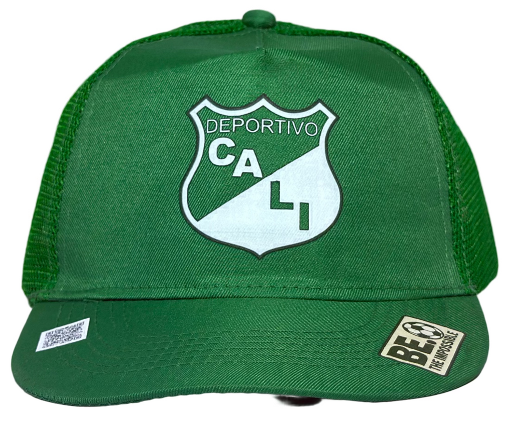Gorra “Deportivo Cali – Pachito Eché Edition” con código QR musical 🎵💚