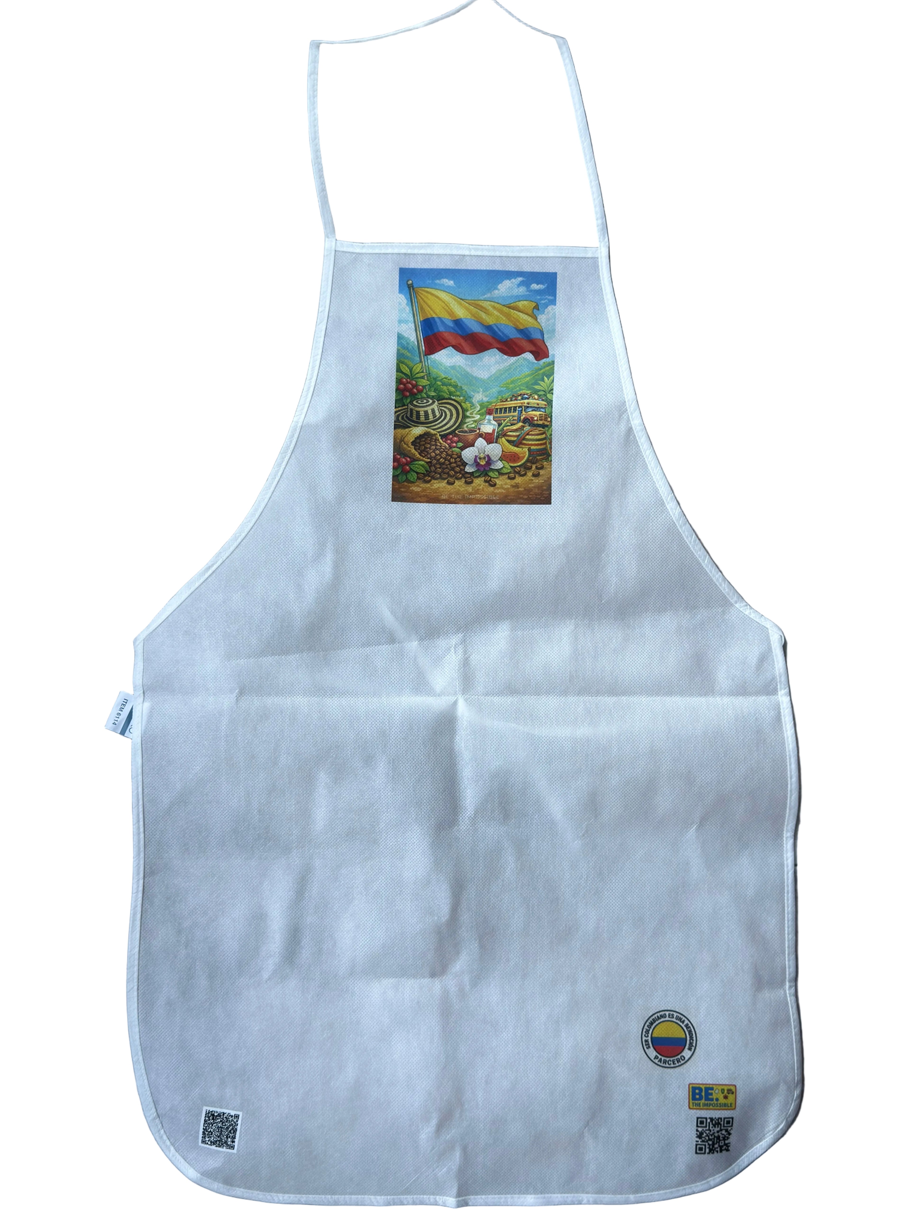 Delantal BE. 🟡🔵🔴Raíz Colombiana Edition