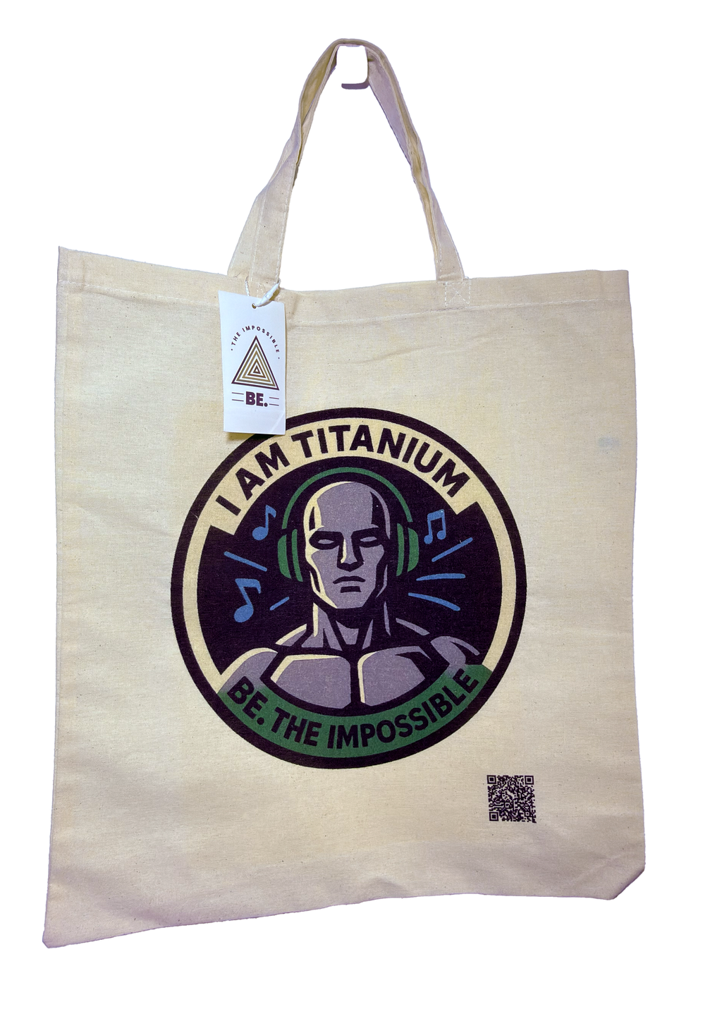 Bolsa de algodón BE. TITANIUM – Unbreakable Sound Edition 🦾🎧