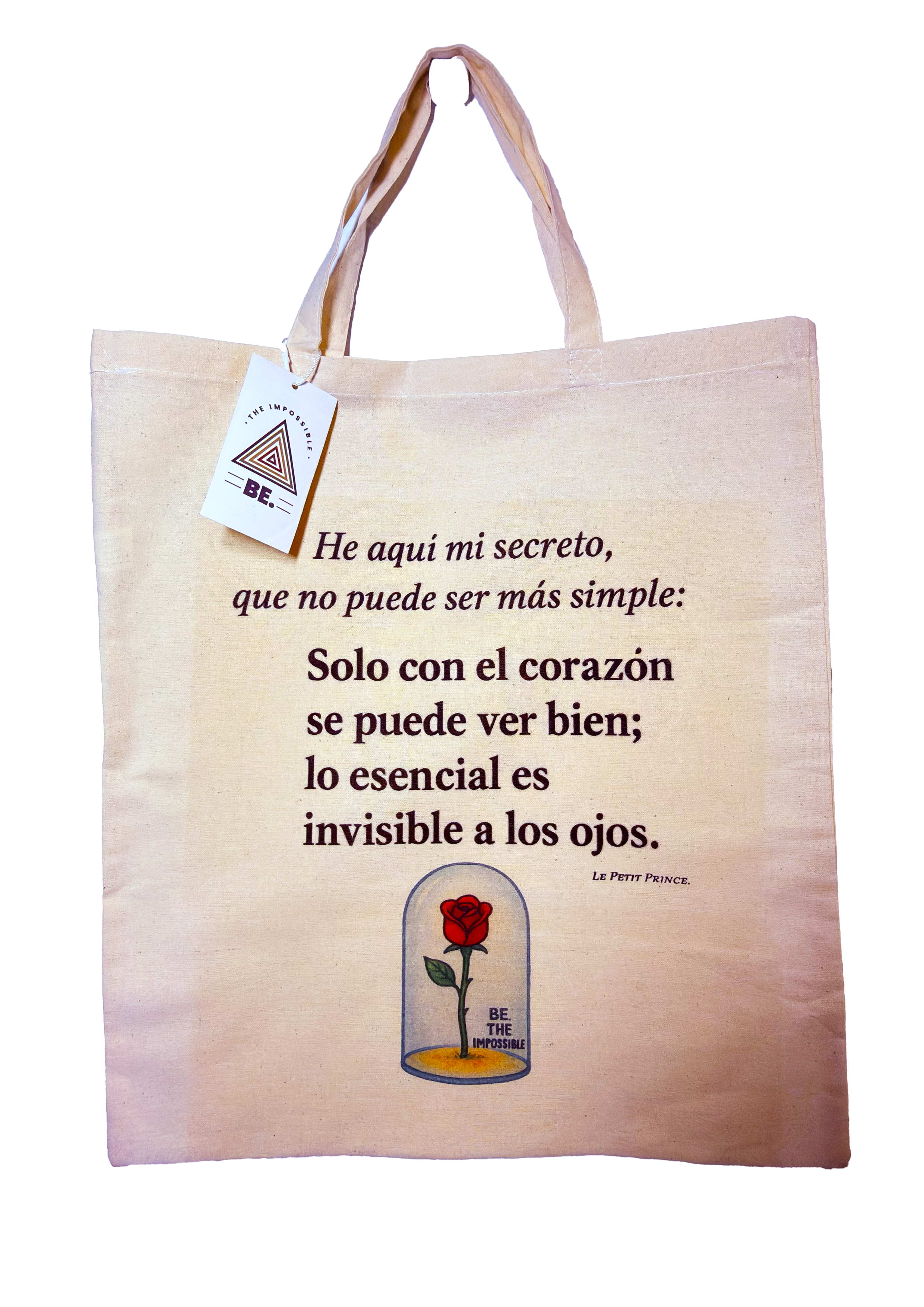 Bolsa de algodón BE. ESSENTIAL – The Heart Vision Edition 🌹💛