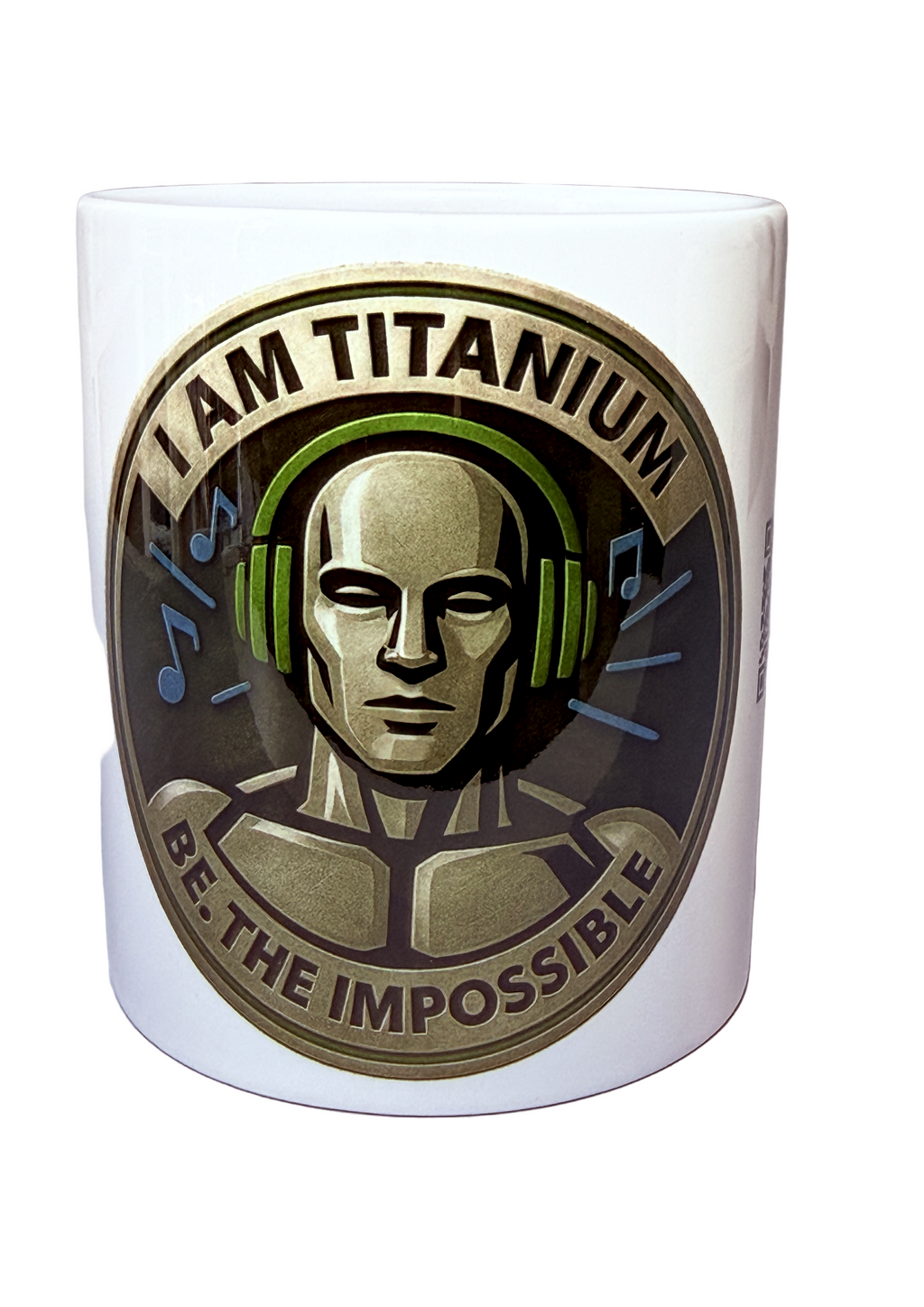 Taza musical “I AM TITANIUM - Ocher” – Edición BE. THE IMPOSSIBLE