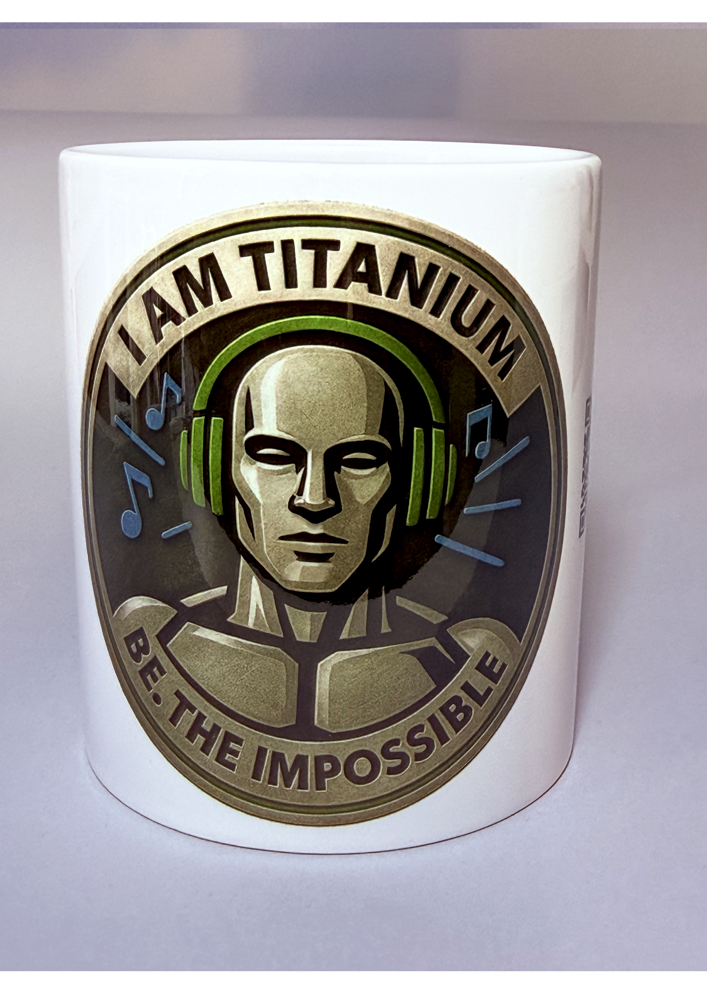 Taza musical “I AM TITANIUM - Ocher” – Edición BE. THE IMPOSSIBLE