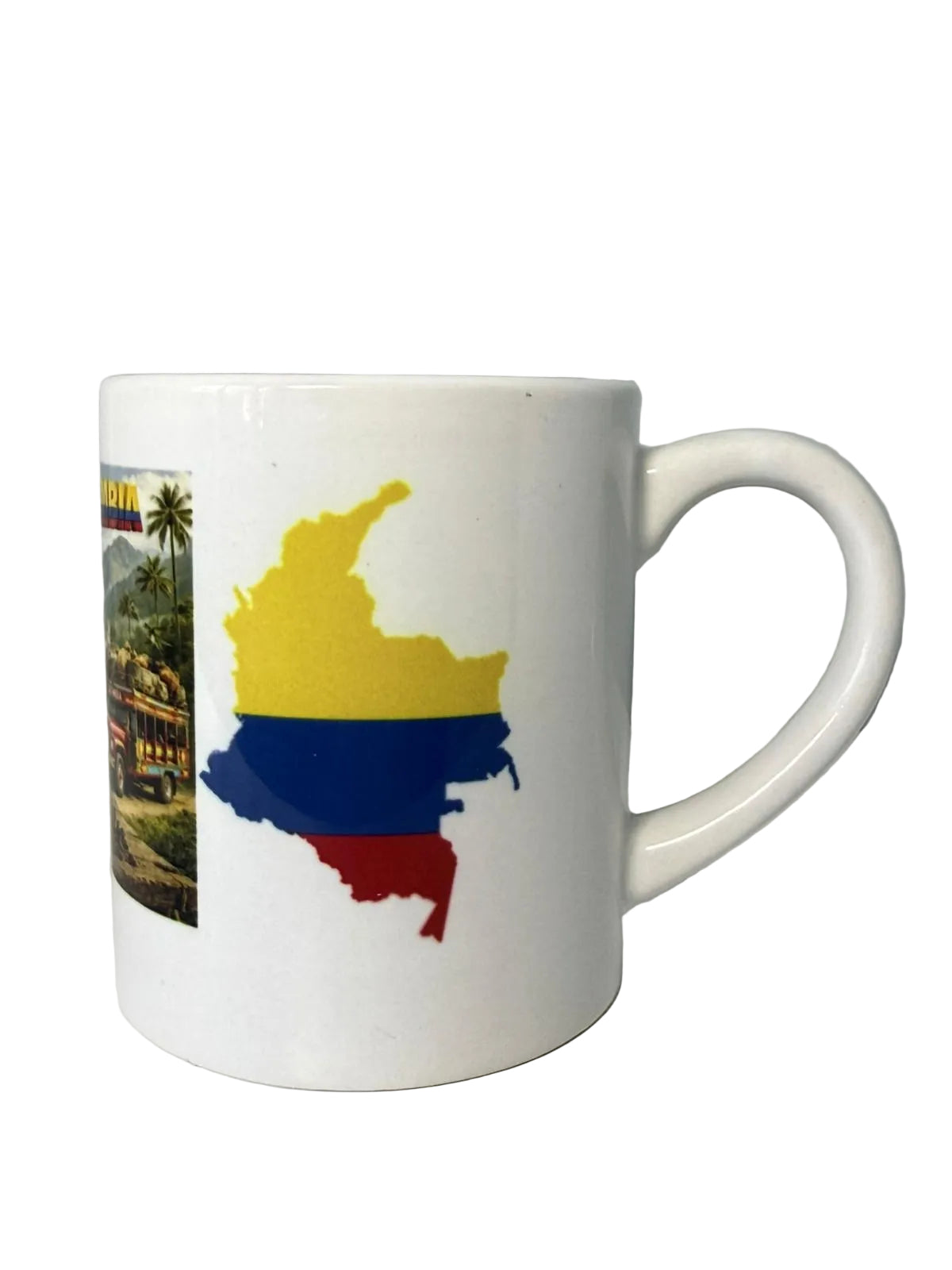 Taza colombia mariposas y mapa