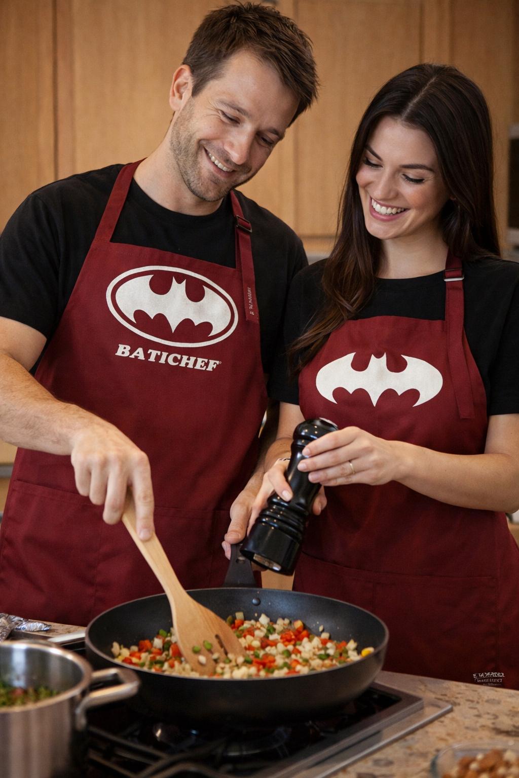 DELANTAL BOLSILLOS-  BE. — BATICHEF Edition 🦇🌙