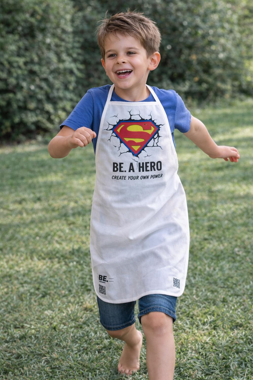 Delantal BE.  💥🦸‍♂️Fuerza Interior Edition