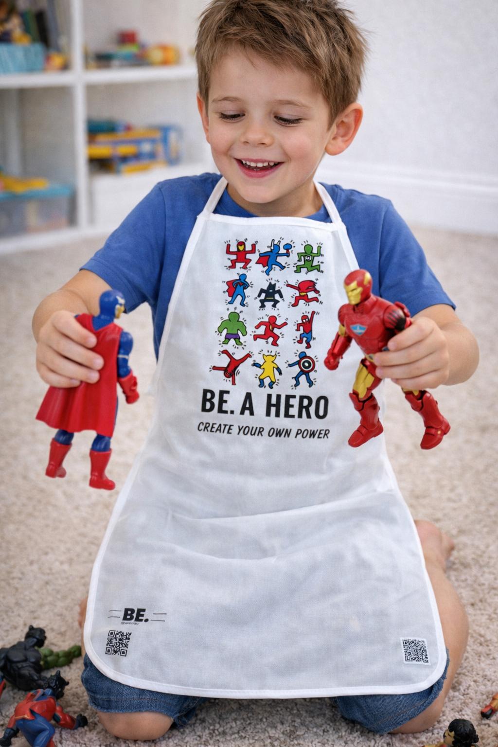 Delantal BE. 🦸‍♀️🦸‍♂️ Héroes Cotidianos Edition