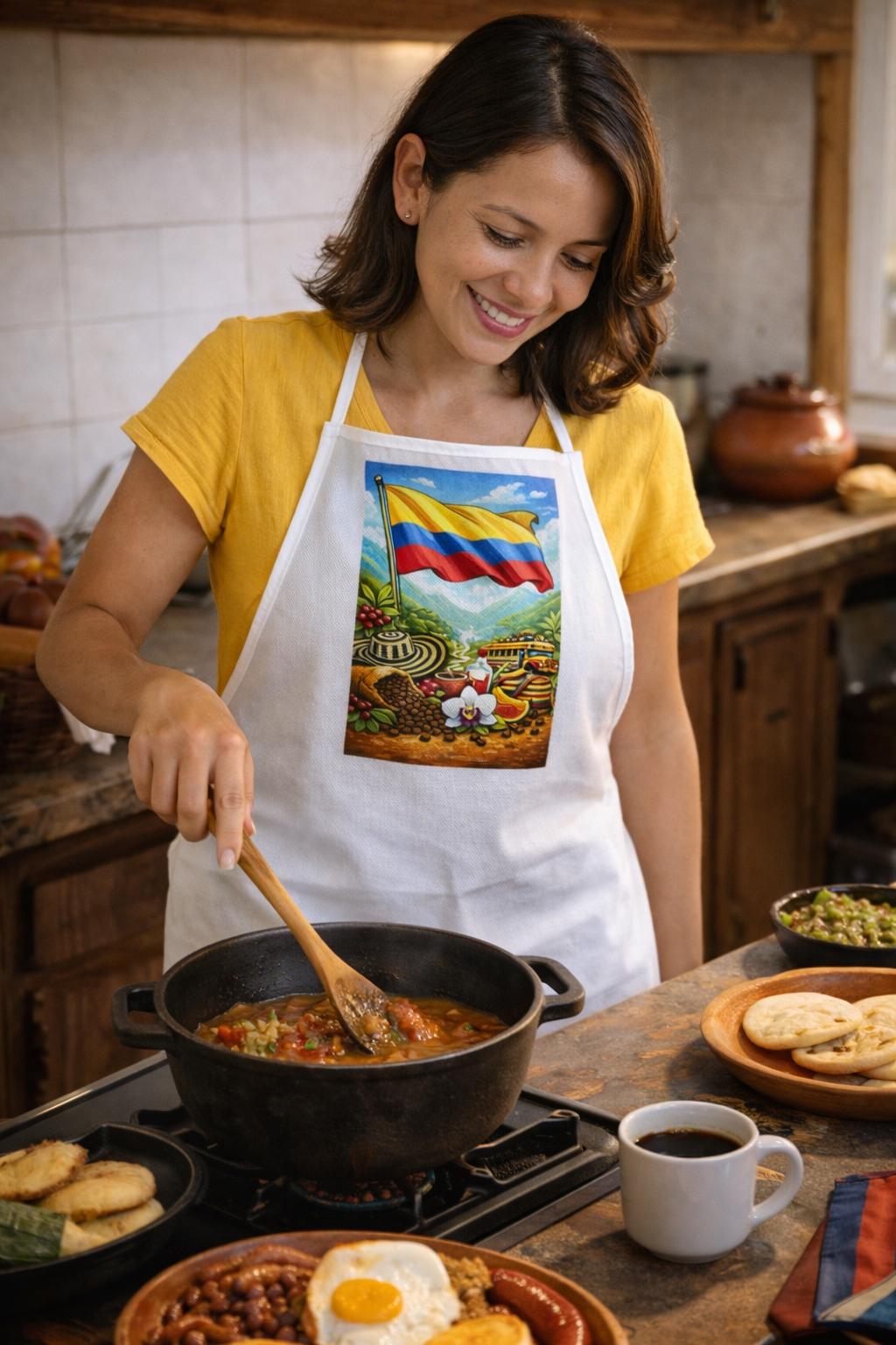 Delantal BE. 🟡🔵🔴Raíz Colombiana Edition