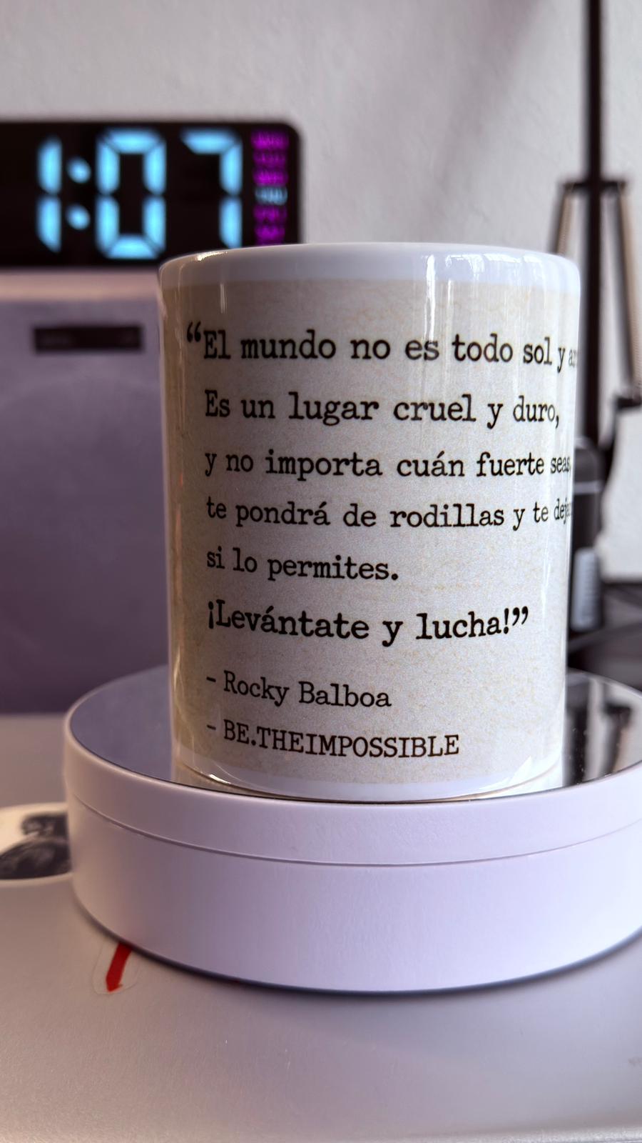 Taza inspirada en Rocky Balboa 🥊