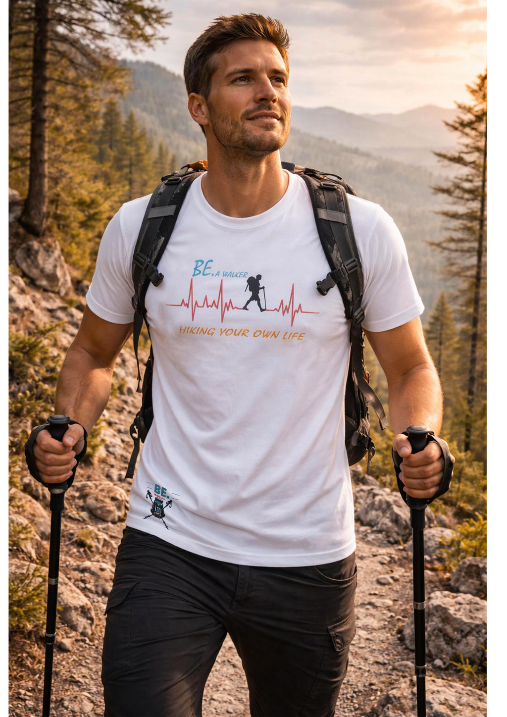 CAMISETA BE. A WALKER – Hiking Your Own Life
