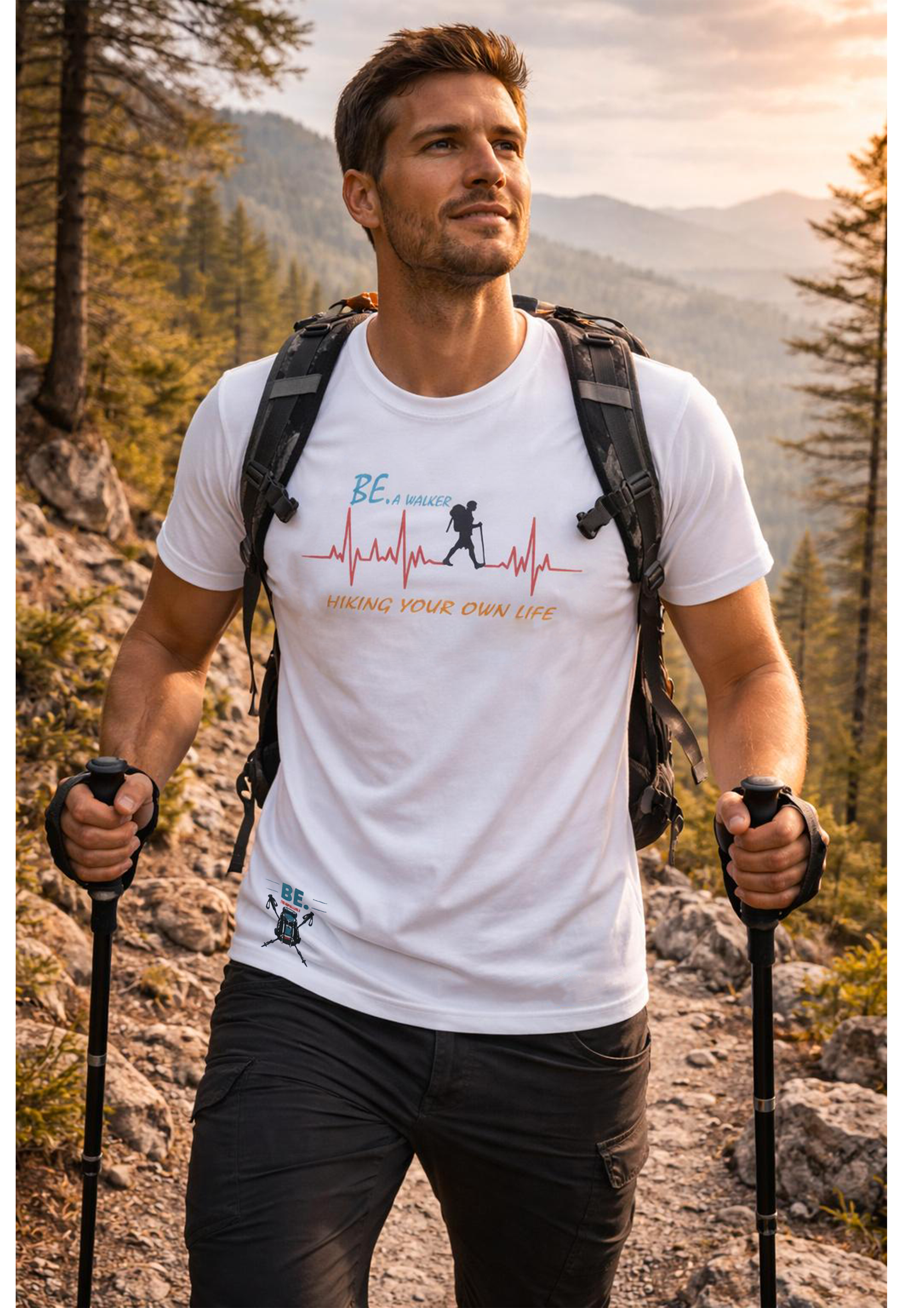 CAMISETA BE. A WALKER – Hiking Your Own Life