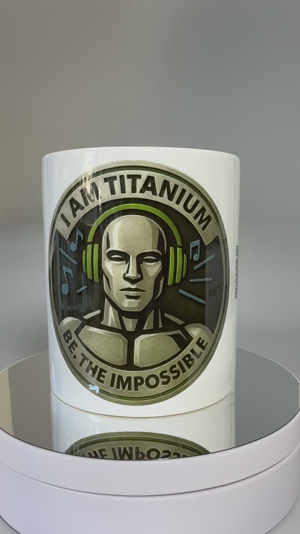 Taza musical “I AM TITANIUM - Ocher” – Edición BE. THE IMPOSSIBLE